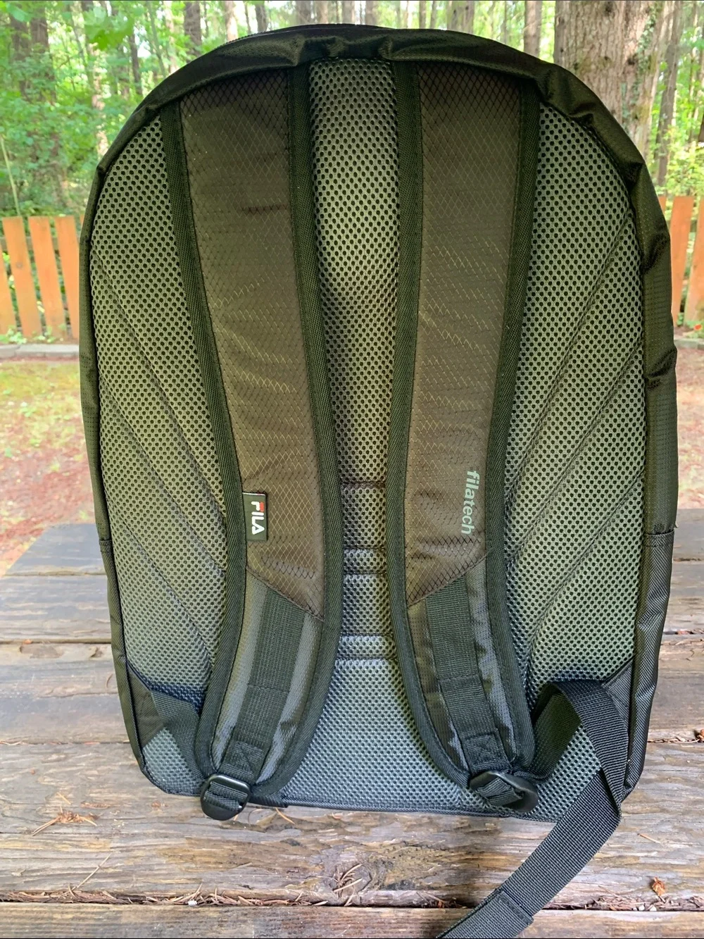 Fila Black Men's Backpack with Padded Straps